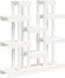 vidaXL - Plantenstandaard - wit - 104,5x25x109,5 - cm - massief - grenenhout