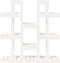 vidaXL - Plantenstandaard - wit - 104,5x25x109,5 - cm - massief - grenenhout