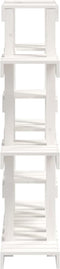 vidaXL - Plantenstandaard - wit - 104,5x25x109,5 - cm - massief - grenenhout
