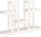 vidaXL - Plantenstandaard - wit - 104,5x25x77,5 - cm - massief - grenenhout