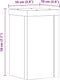 vidaXL - Plantenstandaards - 2 - st - 10x10x18 - cm - bewerkt - hout - betongrijs