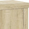 vidaXL - Plantenstandaards - 2 - st - 10x10x18 - cm - bewerkt - hout - sonoma - eiken