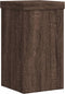 vidaXL - Plantenstandaards - 2 - st - 10x10x18 - cm - bewerkt - hout - bruin - eiken