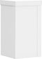 vidaXL - Plantenstandaards - 2 - st - 10x10x18 - cm - bewerkt - hout - wit