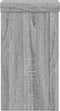 vidaXL - Plantenstandaards - 2 - st - 10x10x18 - cm - bewerkt - hout - grijs - sonoma