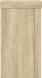 vidaXL - Plantenstandaards - 2 - st - 10x10x18 - cm - bewerkt - hout - sonoma - eiken