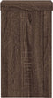 vidaXL - Plantenstandaards - 2 - st - 10x10x18 - cm - bewerkt - hout - bruin - eiken