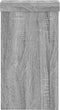 vidaXL - Plantenstandaards - 2 - st - 10x10x18 - cm - bewerkt - hout - grijs - sonoma