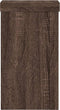 vidaXL - Plantenstandaards - 2 - st - 10x10x18 - cm - bewerkt - hout - bruin - eiken