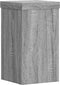 vidaXL - Plantenstandaards - 2 - st - 10x10x18 - cm - bewerkt - hout - grijs - sonoma