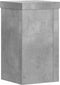 vidaXL - Plantenstandaards - 2 - st - 10x10x18 - cm - bewerkt - hout - betongrijs