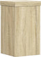 vidaXL - Plantenstandaards - 2 - st - 10x10x18 - cm - bewerkt - hout - sonoma - eiken