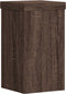 vidaXL - Plantenstandaards - 2 - st - 10x10x18 - cm - bewerkt - hout - bruin - eiken