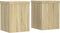 vidaXL - Plantenstandaards - 2 - st - 15x15x20 - cm - bewerkt - hout - sonoma - eiken