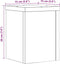 vidaXL - Plantenstandaards - 2 - st - 15x15x20 - cm - bewerkt - hout - bruin - eiken