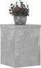 vidaXL - Plantenstandaards - 2 - st - 15x15x20 - cm - bewerkt - hout - betongrijs