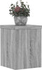 vidaXL - Plantenstandaards - 2 - st - 15x15x20 - cm - bewerkt - hout - grijs - sonoma