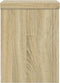 vidaXL - Plantenstandaards - 2 - st - 15x15x20 - cm - bewerkt - hout - sonoma - eiken