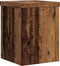 vidaXL - Plantenstandaards - 2 - st - 15x15x20 - cm - bewerkt - hout - oud - houtkleurig