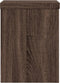 vidaXL - Plantenstandaards - 2 - st - 15x15x20 - cm - bewerkt - hout - bruin - eiken