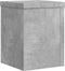 vidaXL - Plantenstandaards - 2 - st - 15x15x20 - cm - bewerkt - hout - betongrijs