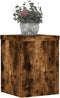 vidaXL - Plantenstandaards - 2 - st - 15x15x20 - cm - bewerkt - hout - gerookt - eiken