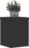 vidaXL - Plantenstandaards - 2 - st - 15x15x20 - cm - bewerkt - hout - zwart