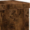 vidaXL - Plantenstandaards - 2 - st - 15x15x20 - cm - bewerkt - hout - gerookt - eiken