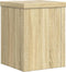 vidaXL - Plantenstandaards - 2 - st - 15x15x20 - cm - bewerkt - hout - sonoma - eiken
