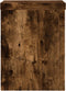 vidaXL - Plantenstandaards - 2 - st - 15x15x20 - cm - bewerkt - hout - gerookt - eiken