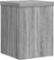 vidaXL - Plantenstandaards - 2 - st - 15x15x20 - cm - bewerkt - hout - grijs - sonoma