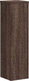 vidaXL - Plantenstandaards - 2 - st - 17x17x60 - cm - bewerkt - hout - bruin - eiken