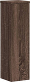 vidaXL - Plantenstandaards - 2 - st - 17x17x60 - cm - bewerkt - hout - bruin - eiken