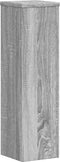 vidaXL - Plantenstandaards - 2 - st - 17x17x60 - cm - bewerkt - hout - grijs - sonoma