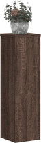 vidaXL - Plantenstandaards - 2 - st - 17x17x60 - cm - bewerkt - hout - bruin - eiken