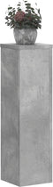 vidaXL - Plantenstandaards - 2 - st - 17x17x60 - cm - bewerkt - hout - betongrijs
