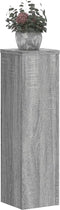 vidaXL - Plantenstandaards - 2 - st - 17x17x60 - cm - bewerkt - hout - grijs - sonoma