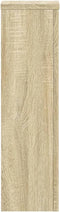 vidaXL - Plantenstandaards - 2 - st - 17x17x60 - cm - bewerkt - hout - sonoma - eiken