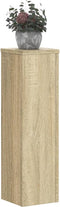 vidaXL - Plantenstandaards - 2 - st - 17x17x60 - cm - bewerkt - hout - sonoma - eiken