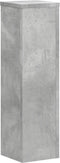 vidaXL - Plantenstandaards - 2 - st - 17x17x60 - cm - bewerkt - hout - betongrijs