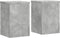 vidaXL - Plantenstandaards - 2 - st - 20x20x30 - cm - bewerkt - hout - betongrijs
