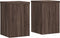 vidaXL - Plantenstandaards - 2 - st - 20x20x30 - cm - bewerkt - hout - bruin - eiken