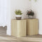 vidaXL - Plantenstandaards - 2 - st - 20x20x30 - cm - bewerkt - hout - sonoma - eiken