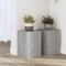 vidaXL - Plantenstandaards - 2 - st - 20x20x30 - cm - bewerkt - hout - grijs - sonoma