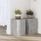 vidaXL - Plantenstandaards - 2 - st - 20x20x30 - cm - bewerkt - hout - betongrijs