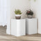 vidaXL - Plantenstandaards - 2 - st - 20x20x30 - cm - bewerkt - hout - wit