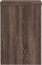 vidaXL - Plantenstandaards - 2 - st - 20x20x30 - cm - bewerkt - hout - bruin - eiken
