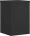 vidaXL - Plantenstandaards - 2 - st - 20x20x30 - cm - bewerkt - hout - zwart