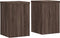 vidaXL - Plantenstandaards - 2 - st - 25x25x35 - cm - bewerkt - hout - bruin - eiken