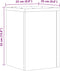 vidaXL - Plantenstandaards - 2 - st - 25x25x35 - cm - bewerkt - hout - betongrijs